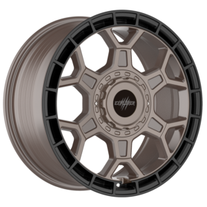 Black Wolf 1 Matt Bronze Centre 8.0x17” I 1250kg Load Rating - VW T7 Transporter & Ford Transit Custom (6x120)