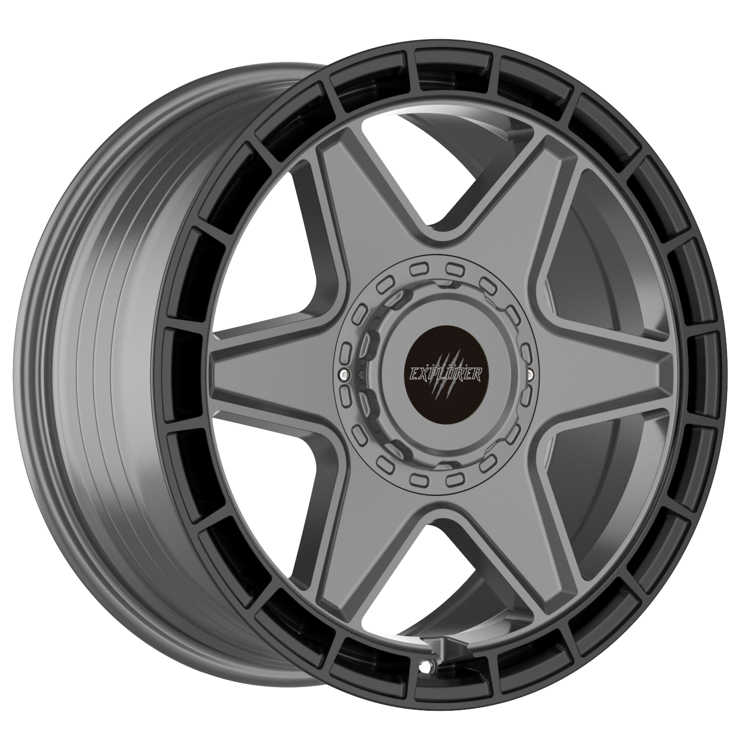 Black Wolf 3 Matt Gunmetal Centre