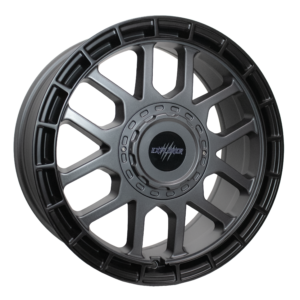 Black Wolf 4 Matt Gunmetal Centre 8.0x17” I 1250kg Load Rating - VW T5 / T6 Transporter