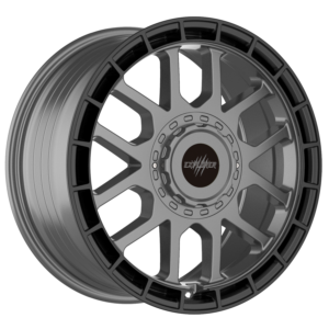 Black Wolf 4 Matt Gunmetal Centre 8.0x17” I 1250kg Load Rating - VW T7 Transporter & Ford Transit Custom (6x120)